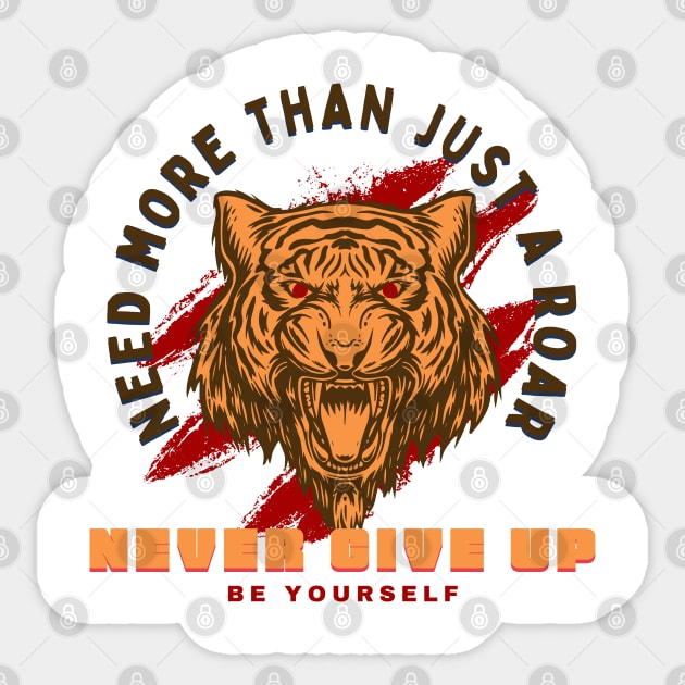 Never Give Up Sticker by Fashionistasss